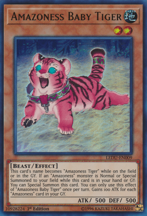 Amazoness Baby Tiger [LEDU-EN009] Ultra Rare - Josh's Cards
