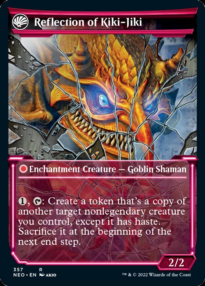Fable of the Mirror-Breaker // Reflection of Kiki-Jiki (NEO-357) - Kamigawa: Neon Dynasty: (Showcase, fandfc) Foil