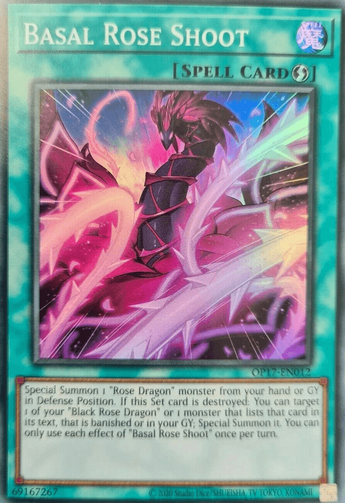 Basal Rose Shoot [OP17-EN012] Super Rare - Josh's Cards