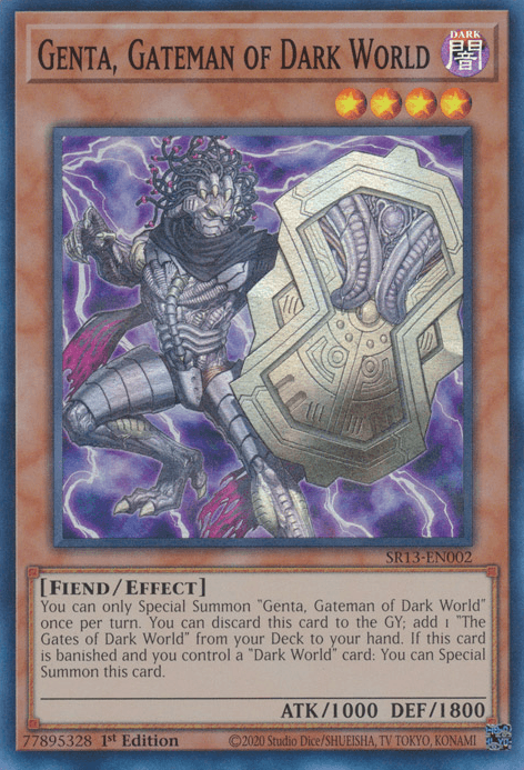 Genta, Gateman of Dark World [SR13-EN002] Super Rare - Josh's Cards