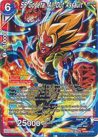 SS Gogeta, All-Out Assault (EX08-04) [Magnificent Collection Forsaken Warrior] Parallel Foil