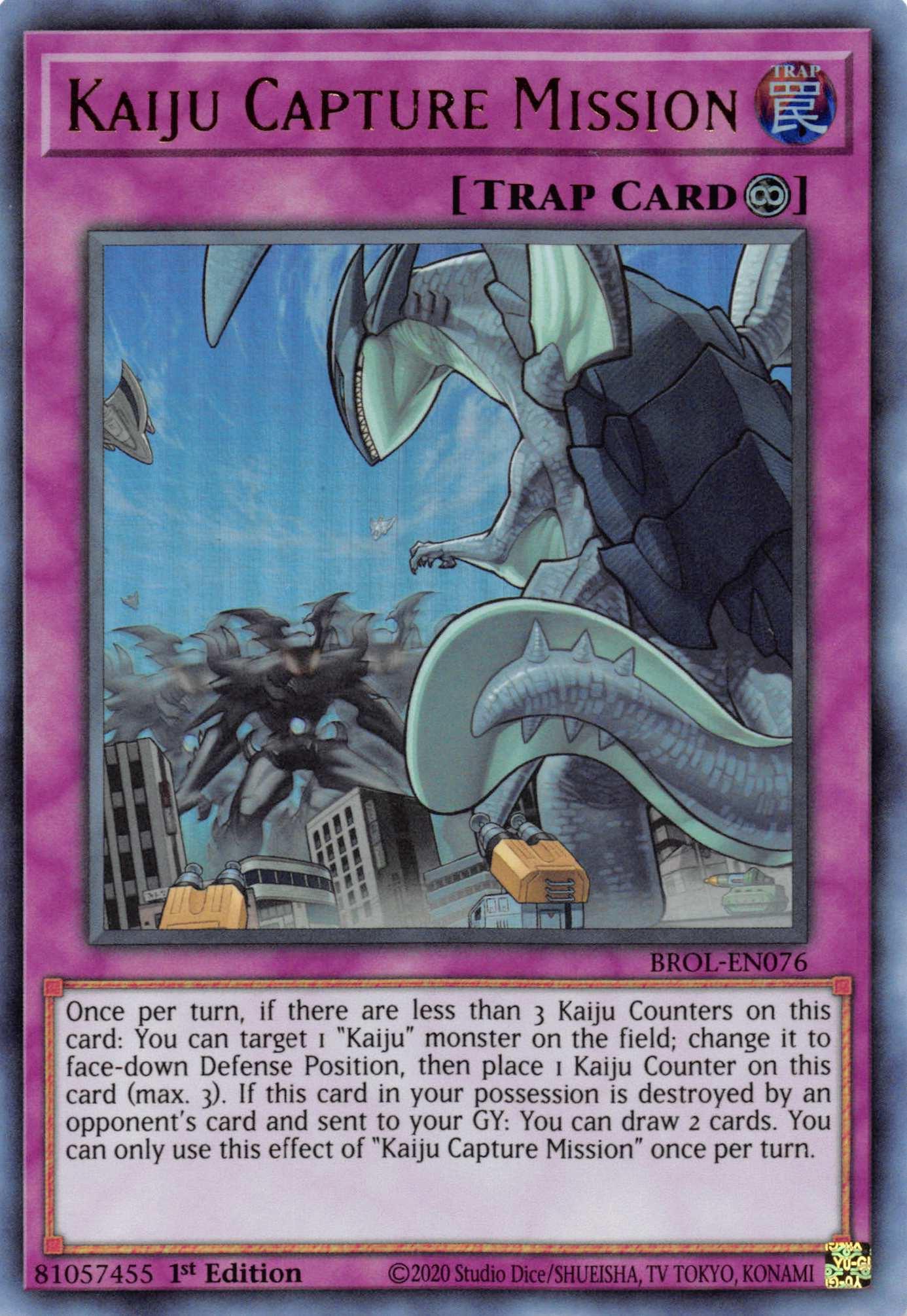 Kaiju Capture Mission [BROL-EN076] Ultra Rare - Josh's Cards