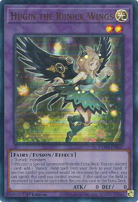 Hugin the Runick Wings [TAMA-EN037] Ultra Rare - Josh's Cards