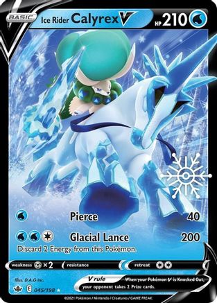 Ice Rider Calyrex V - 045/198 (Holiday Calendar) [45] (Miscellaneous Cards & Products) Holofoil