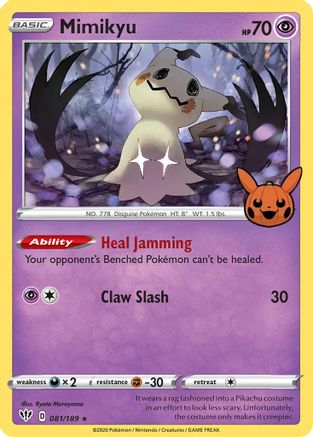 Mimikyu 081/189 - Trick or Trade BOOster Bundle Holofoil