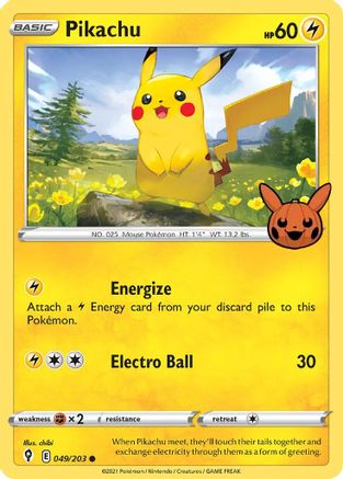 Pikachu 049/203 - Trick or Trade BOOster Bundle