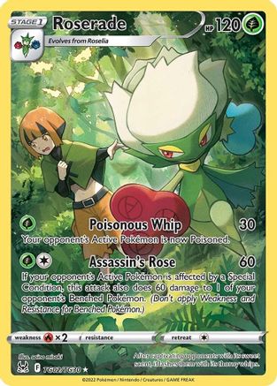 Roserade TG02/TG30 - SWSH11 Lost Origin Trainer Gallery Holofoil