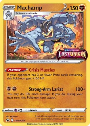 Machamp (Prerelease) SWSH243/307 - SWSH Sword & Shield Promo Cards Holofoil