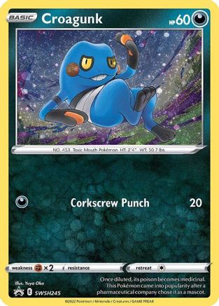 Croagunk [SWSH245] (SWSH Black Star Promos) Holofoil