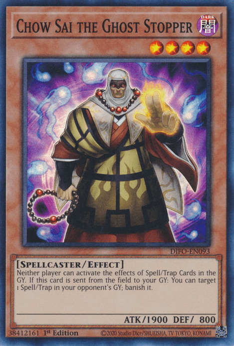 Chow Sai the Ghost Stopper [DIFO-EN093] Super Rare - Josh's Cards