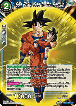 Son Goku, Dad to the Rescue (Uncommon) (BT13-035) [Supreme Rivalry] Parallel Foil