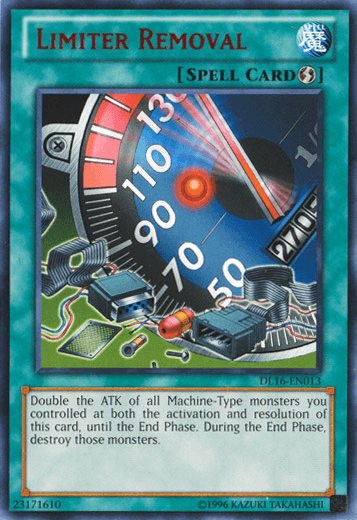 Limiter Removal (Red) [DL16-EN013] Rare - Josh's Cards