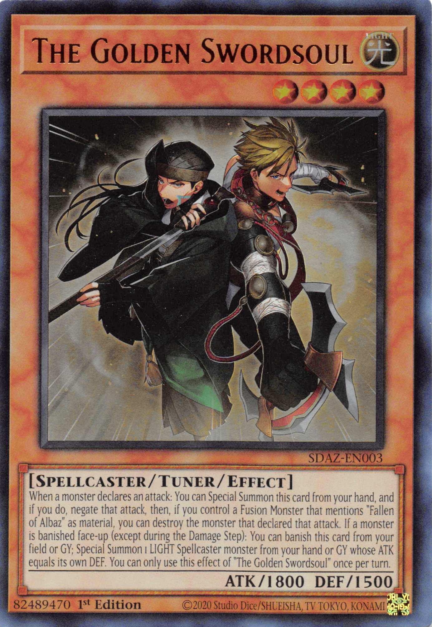 The Golden Swordsoul [SDAZ-EN003] Ultra Rare - Josh's Cards