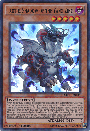 Taotie, Shadow of the Yang Zing [NECH-EN031] Super Rare - Josh's Cards