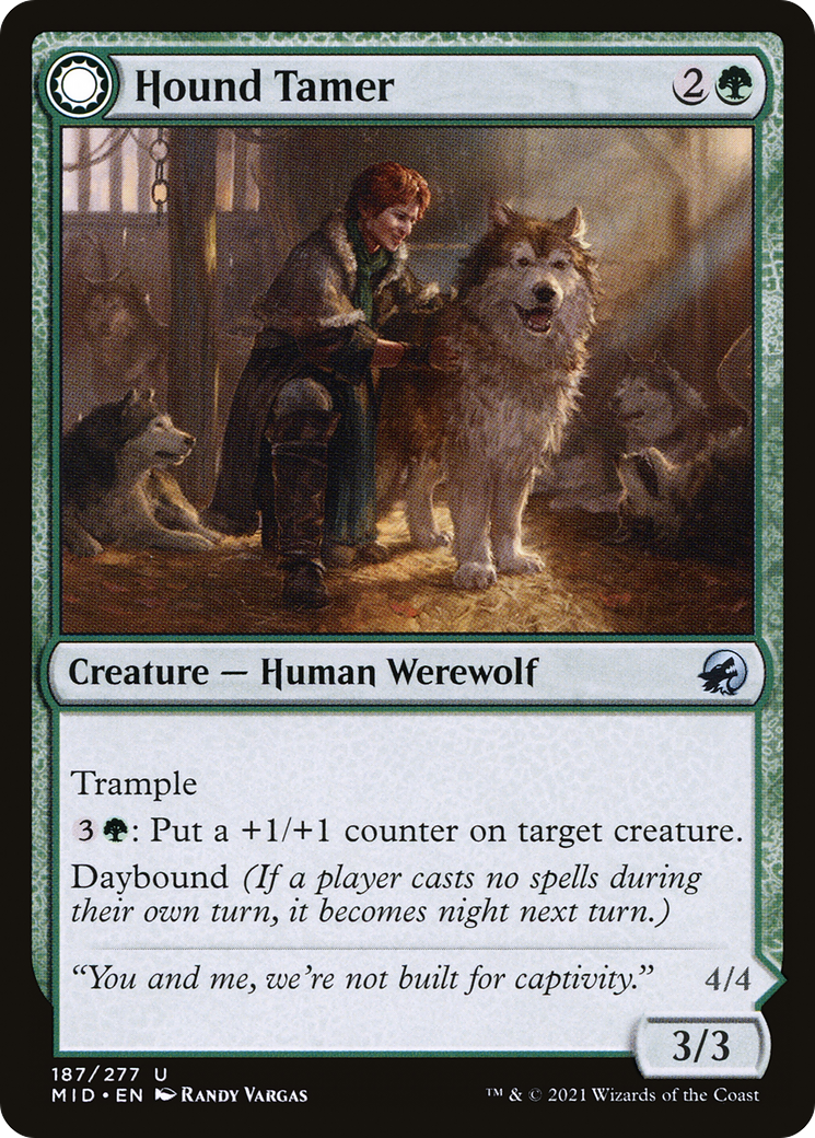 Hound Tamer // Untamed Pup (MID-187) - Innistrad: Midnight Hunt: (Double Faced Transform)