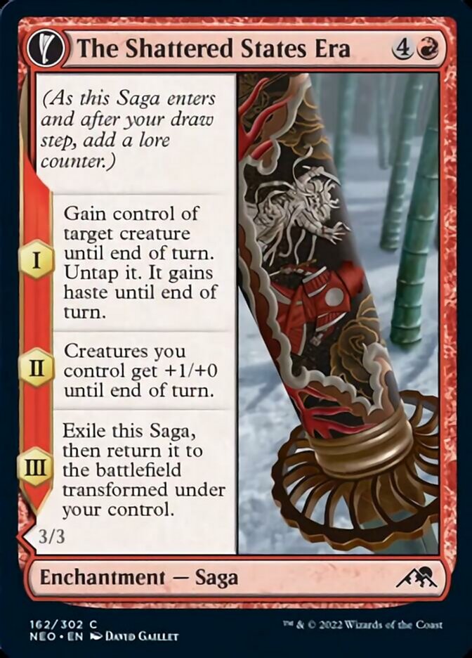 The Shattered States Era // Nameless Conqueror (NEO-162) - Kamigawa: Neon Dynasty: (fandfc, enchantment) Foil