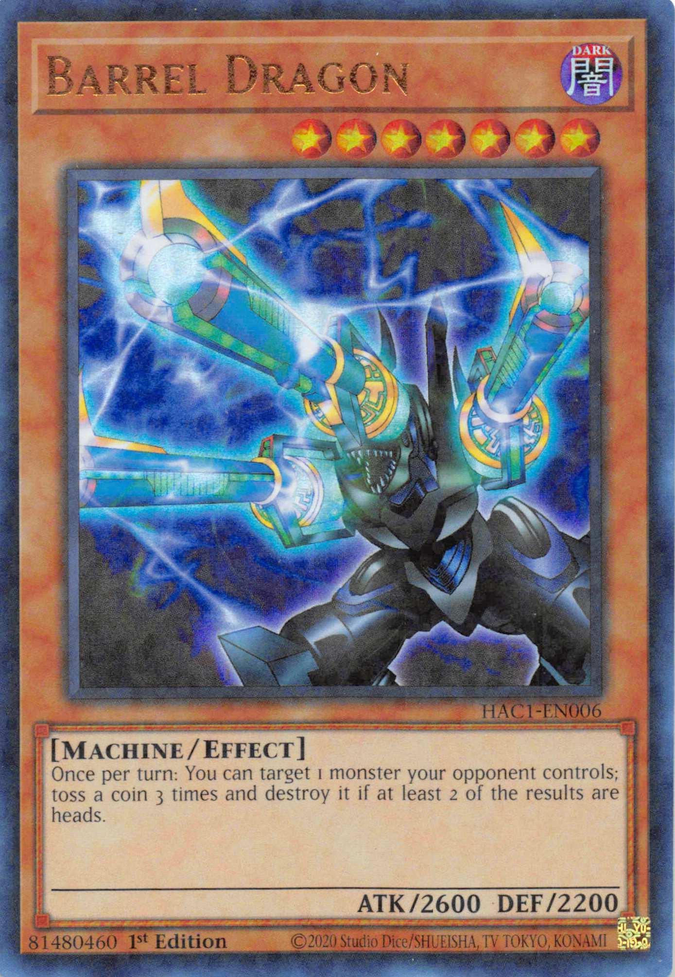 Barrel Dragon (Duel Terminal) [HAC1-EN006] Parallel Rare - Josh's Cards
