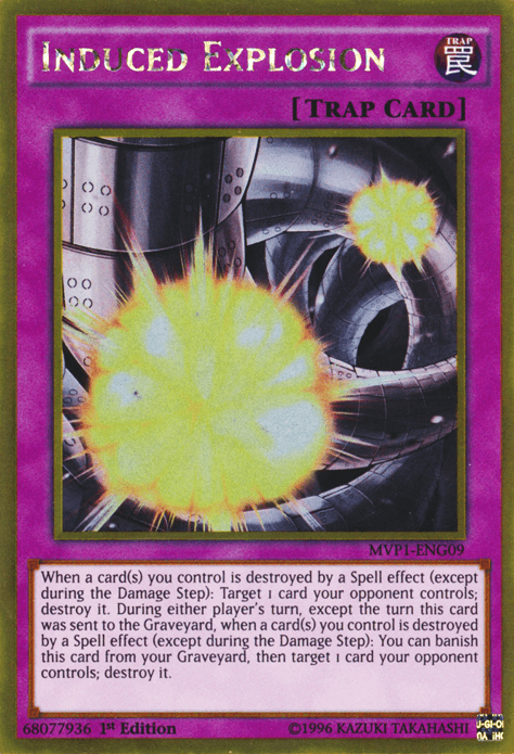 Induced Explosion [MVP1-ENG09] Gold Rare - Josh's Cards