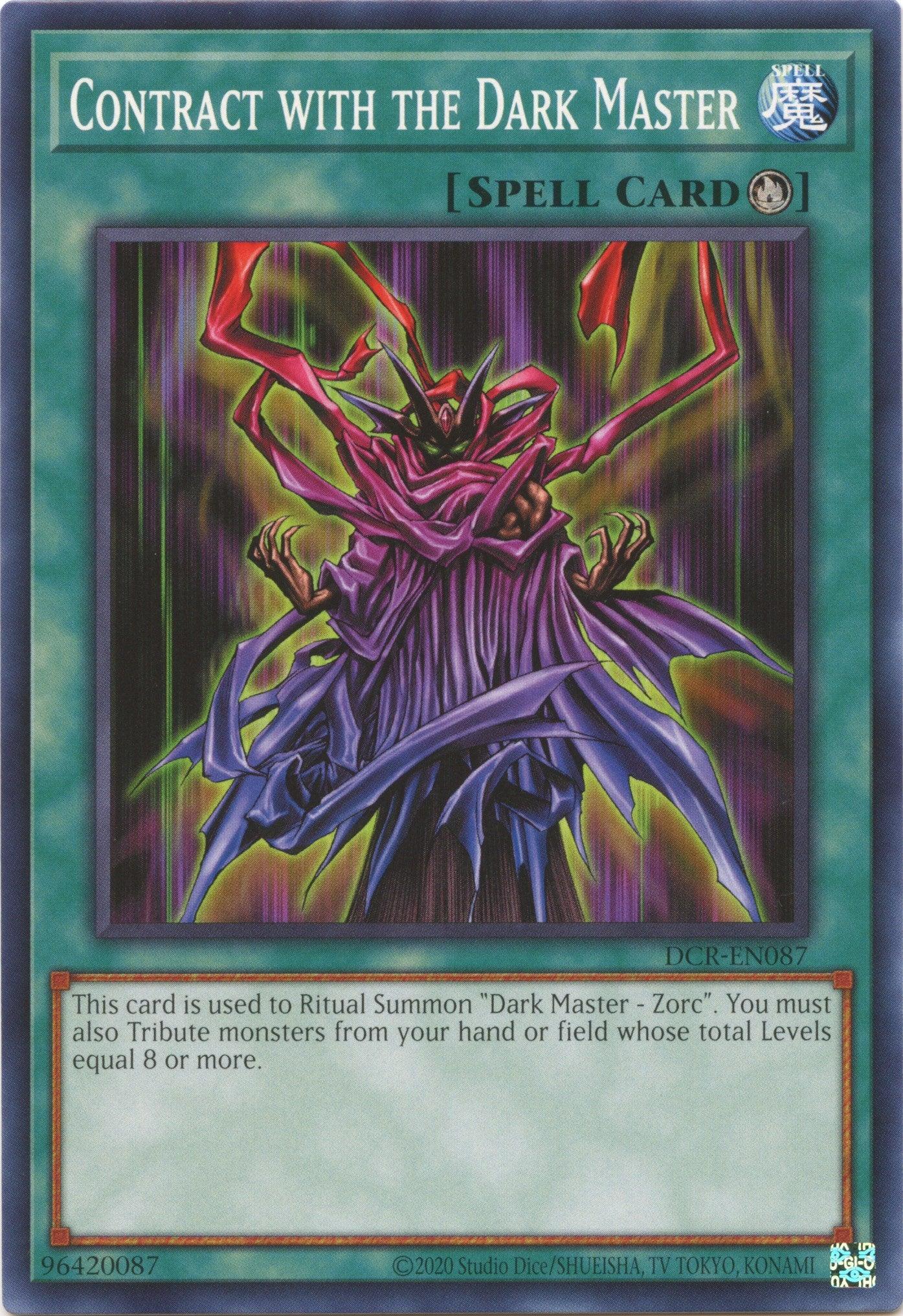 Contract with the Dark Master (25th Anniversary) [DCR-EN087] Common - Josh's Cards