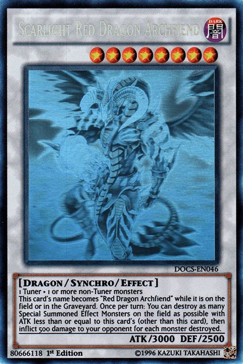 Scarlight Red Dragon Archfiend (Ghost) [DOCS-EN046] Ghost Rare - Josh's Cards