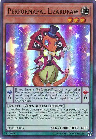 Performapal Lizardraw [OP01-EN006] Super Rare - Josh's Cards