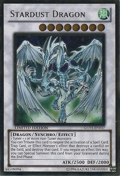 Stardust Dragon [GLD3-EN037] Gold Rare - Josh's Cards