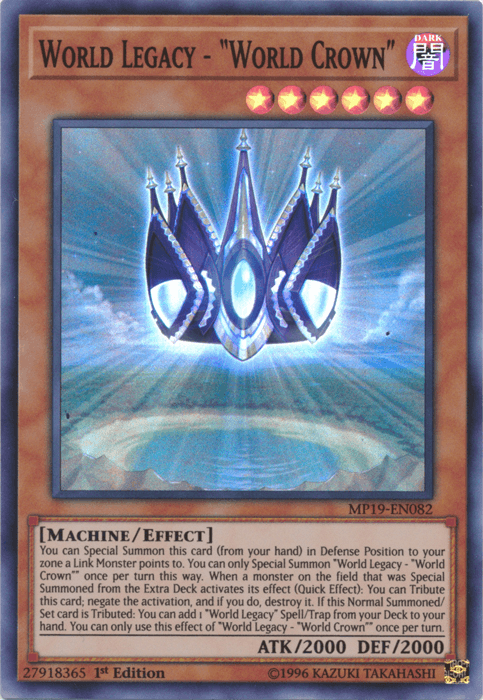 World Legacy - "World Crown" [MP19-EN082] Super Rare - Josh's Cards