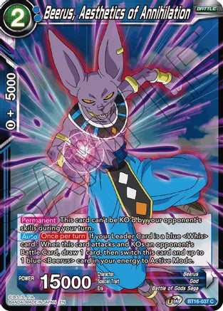 Beerus, Aesthetic of Annihilation (BT16-037) [Realm of the Gods] Parallel Foil