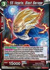 SS Vegeta, Blast Barrage (BT9-011) [Universal Onslaught Prerelease Promos] Parallel Foil
