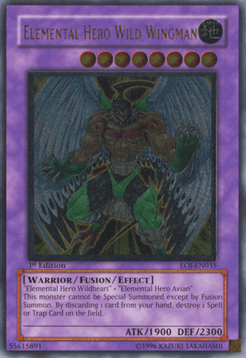 Elemental Hero Wild Wingman [EOJ-EN035] Ultimate Rare - Josh's Cards