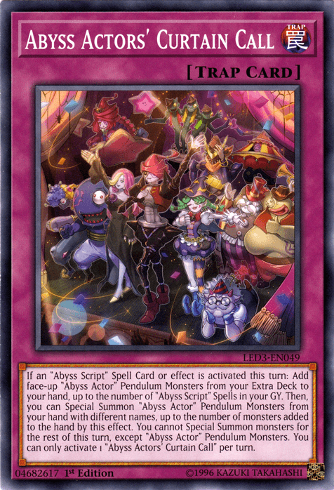 Abyss Actors' Curtain Call [LED3-EN049] Common - Josh's Cards