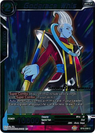 Godgrace Whis (BT6-058_PR) [Destroyer Kings Prerelease Promos] Parallel Foil