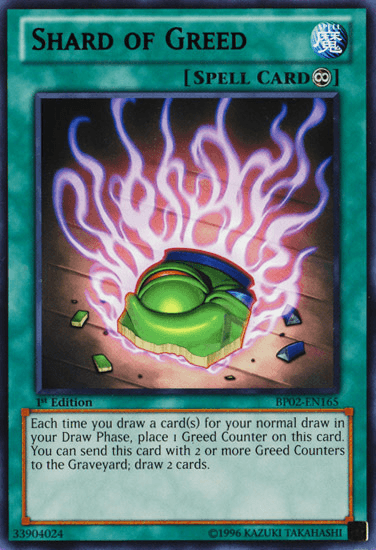 Shard of Greed [BP02-EN165] Rare - Josh's Cards