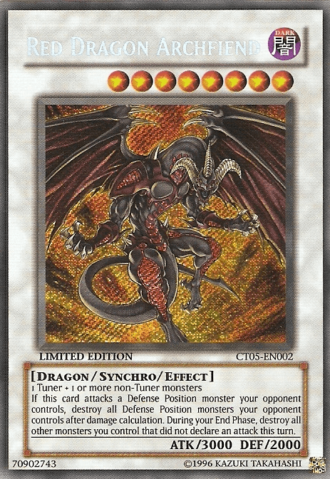 Red Dragon Archfiend [CT05-EN002] Secret Rare - Josh's Cards