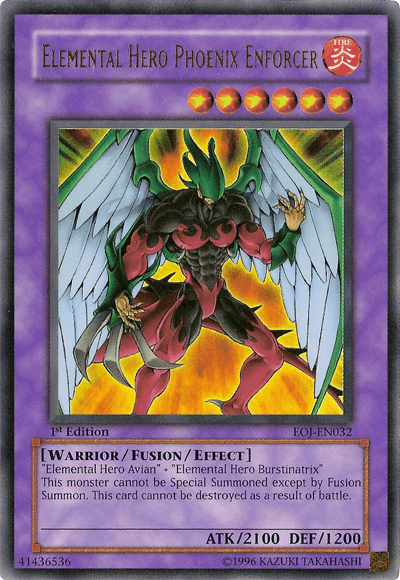 Elemental Hero Phoenix Enforcer [EOJ-EN032] Ultra Rare - Josh's Cards