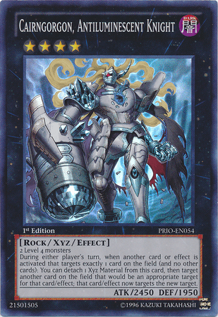 Cairngorgon, Antiluminescent Knight [PRIO-EN054] Super Rare - Josh's Cards