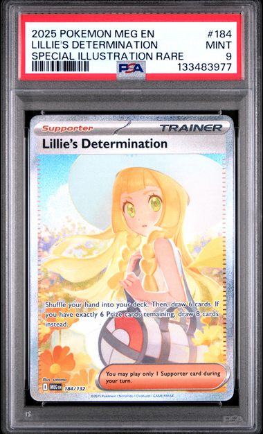 Lillie's Determination SIR Mega Evolution 184/132 PSA 9