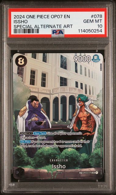 Issho SP OP07 500 Years in the Future OP03-078 PSA 10