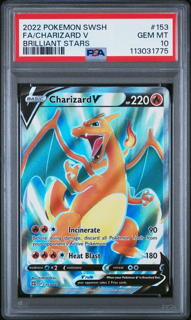 Charizard V Brilliant Stars 153/172 PSA 10