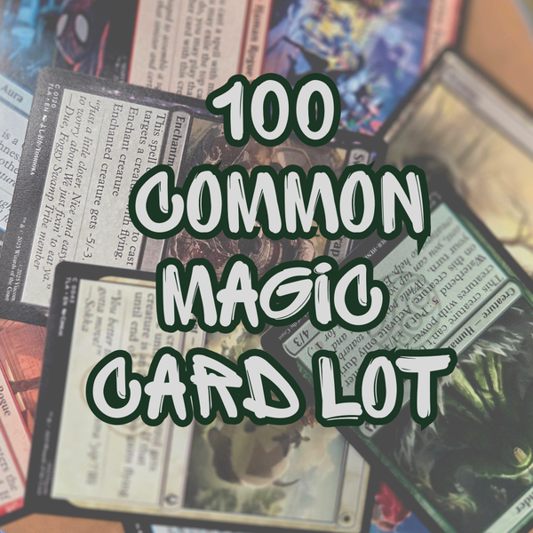 100 Common Magic: The Gathering Card Lot