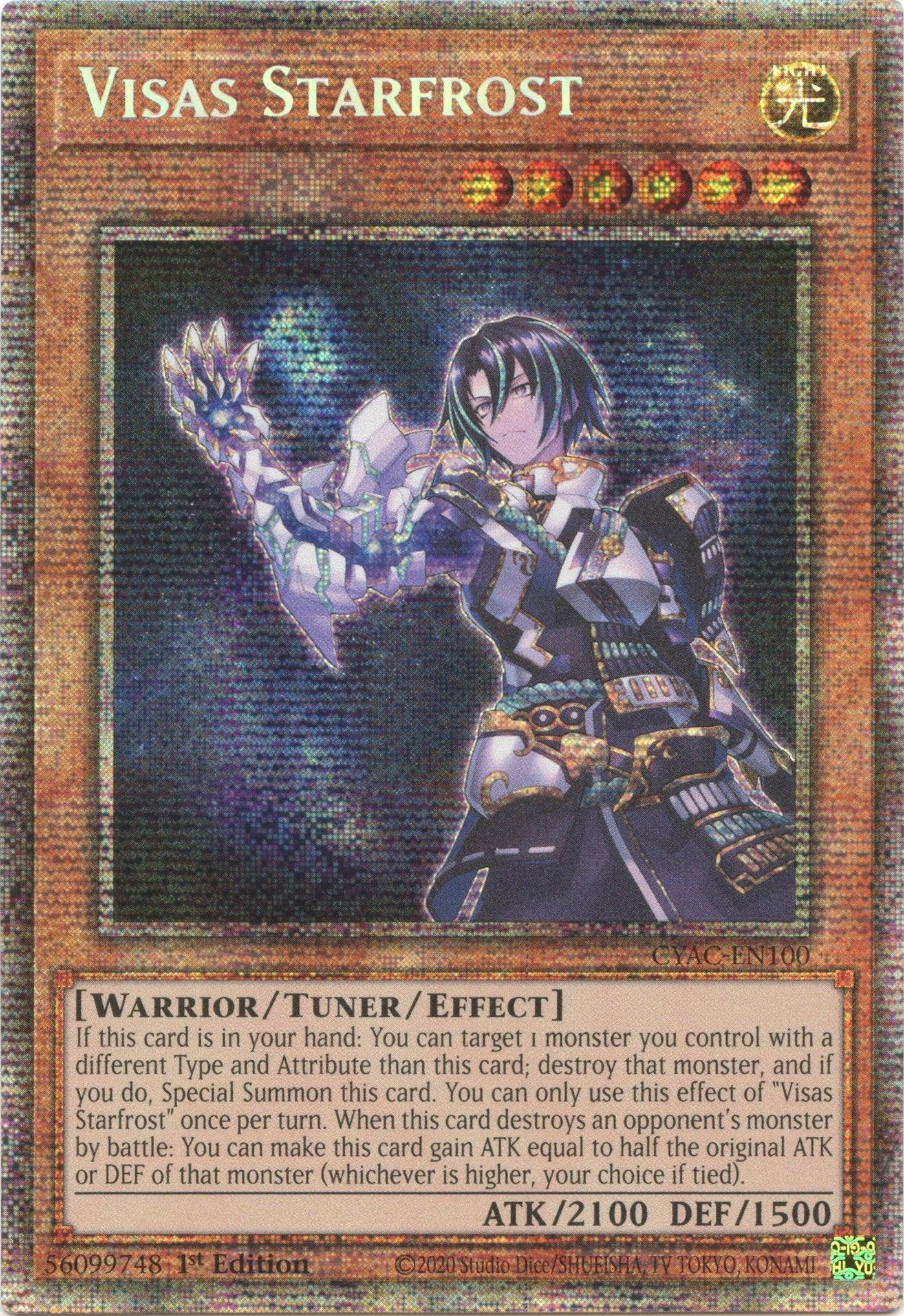 Visas Starfrost [CYAC-EN100] Starlight Rare - Josh's Cards