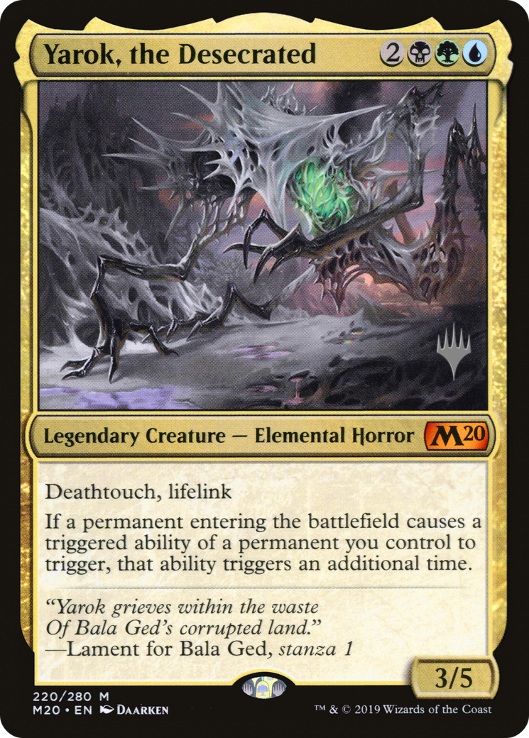 Yarok, the Desecrated (PPM20-220P) - Core Set 2020 Promos Foil