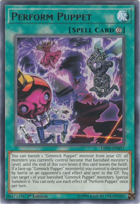 Perform Puppet [LED5-EN037] Rare - Josh's Cards