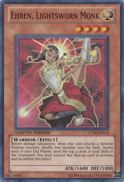 Ehren, Lightsworn Monk [CT08-EN016] Super Rare - Josh's Cards