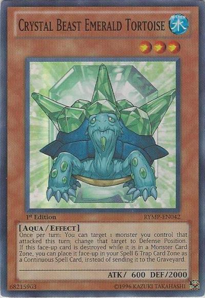 Crystal Beast Emerald Tortoise [RYMP-EN042] Super Rare - Josh's Cards