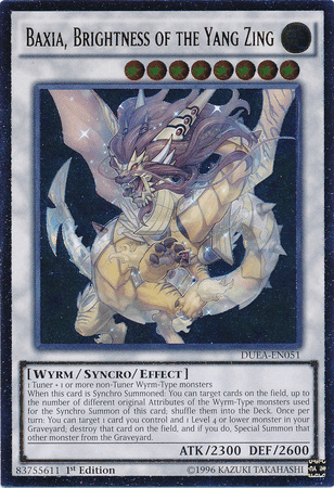 Baxia, Brightness of the Yang Zing (UTR) [DUEA-EN051] Ultimate Rare - Josh's Cards