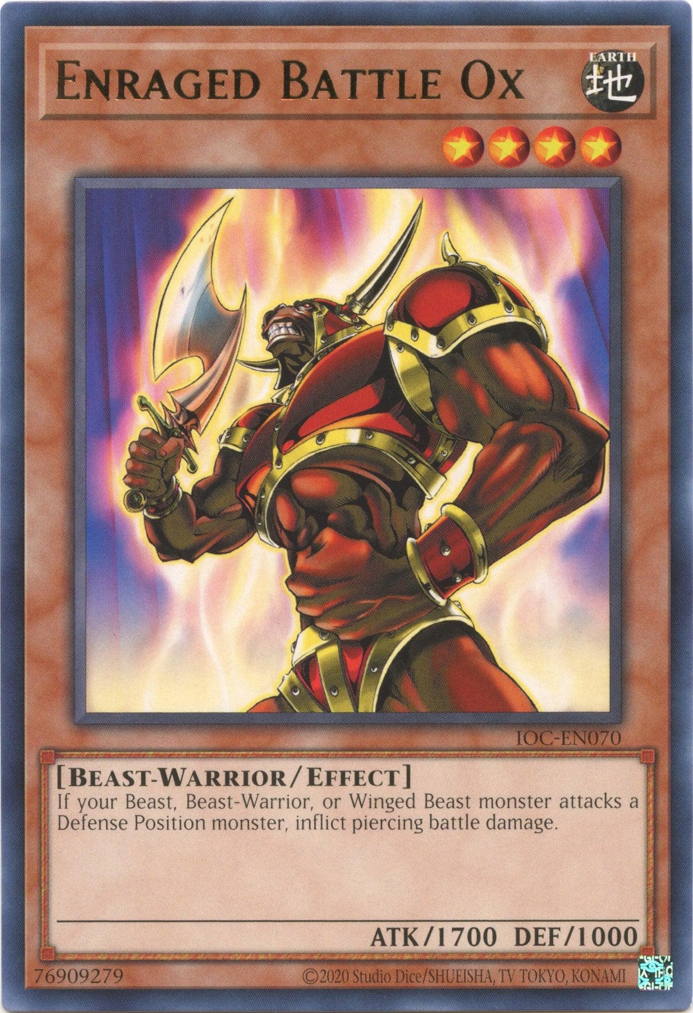 Enraged Battle Ox (25th Anniversary) [IOC-EN070] Rare - Josh's Cards