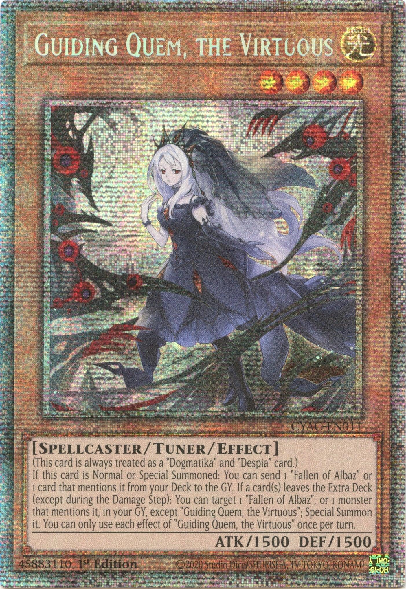 Guiding Quem, the Virtuous [CYAC-EN011] Starlight Rare - Josh's Cards