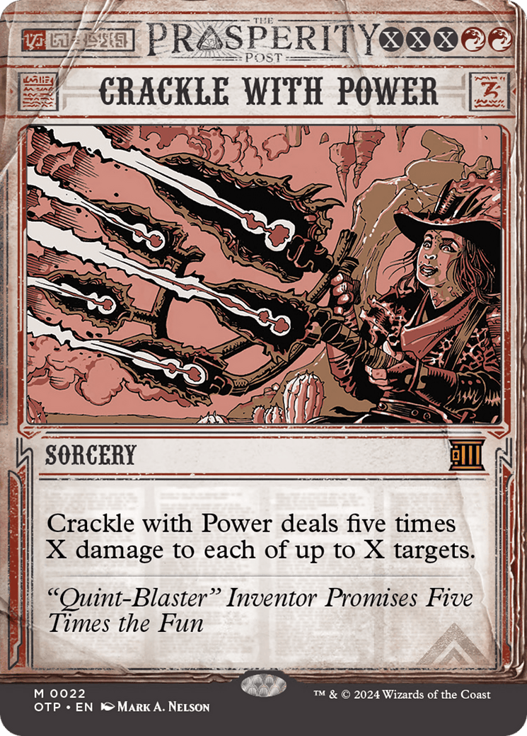 Crackle with Power [Outlaws of Thunder Junction: Breaking News] - Josh's Cards