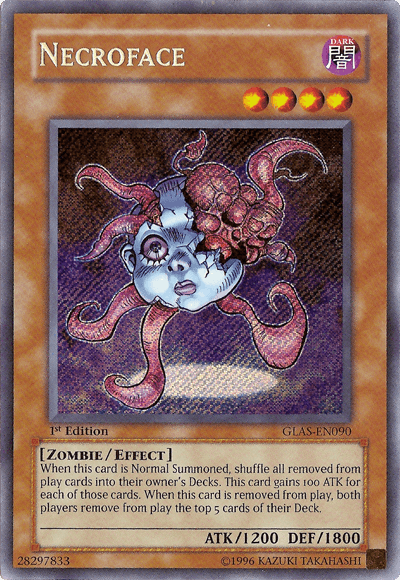 Necroface [GLAS-EN090] Secret Rare - Josh's Cards